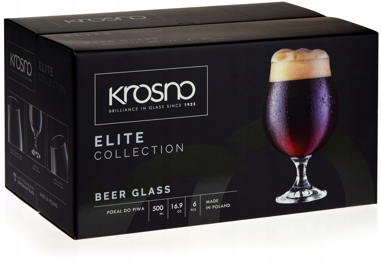 Pokal typu SNIFTER do ciemnego piwa KROSNO 500ml Marka Krosno