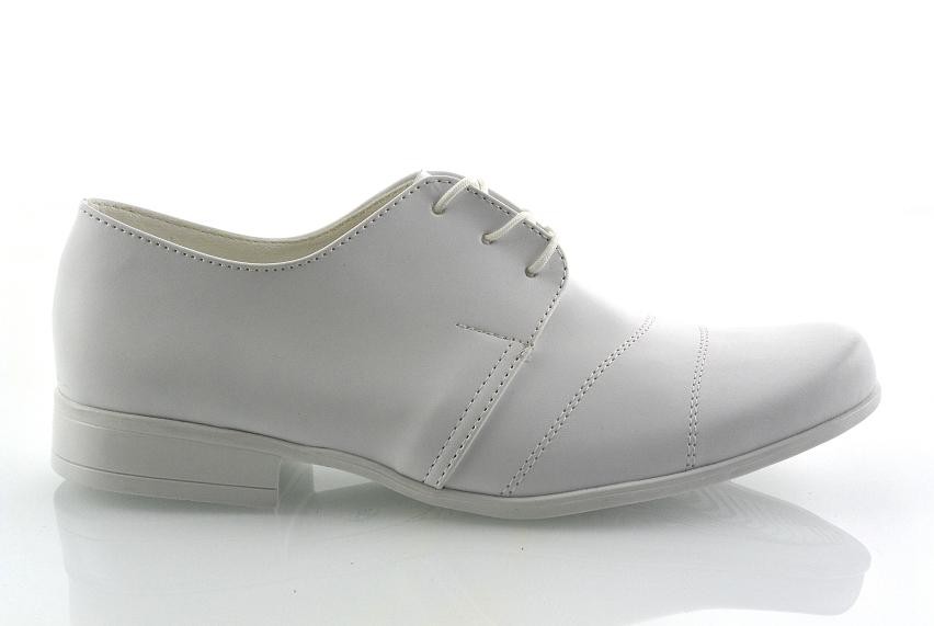 BIAŁE CHŁOPIĘCE PÓŁBUTY KOMUNIJNE WIZYTOWE PL r27 Płeć Chłopcy