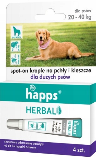 

Krople Przeciw Pchłom Dla Dużych Psów 20-40KG
