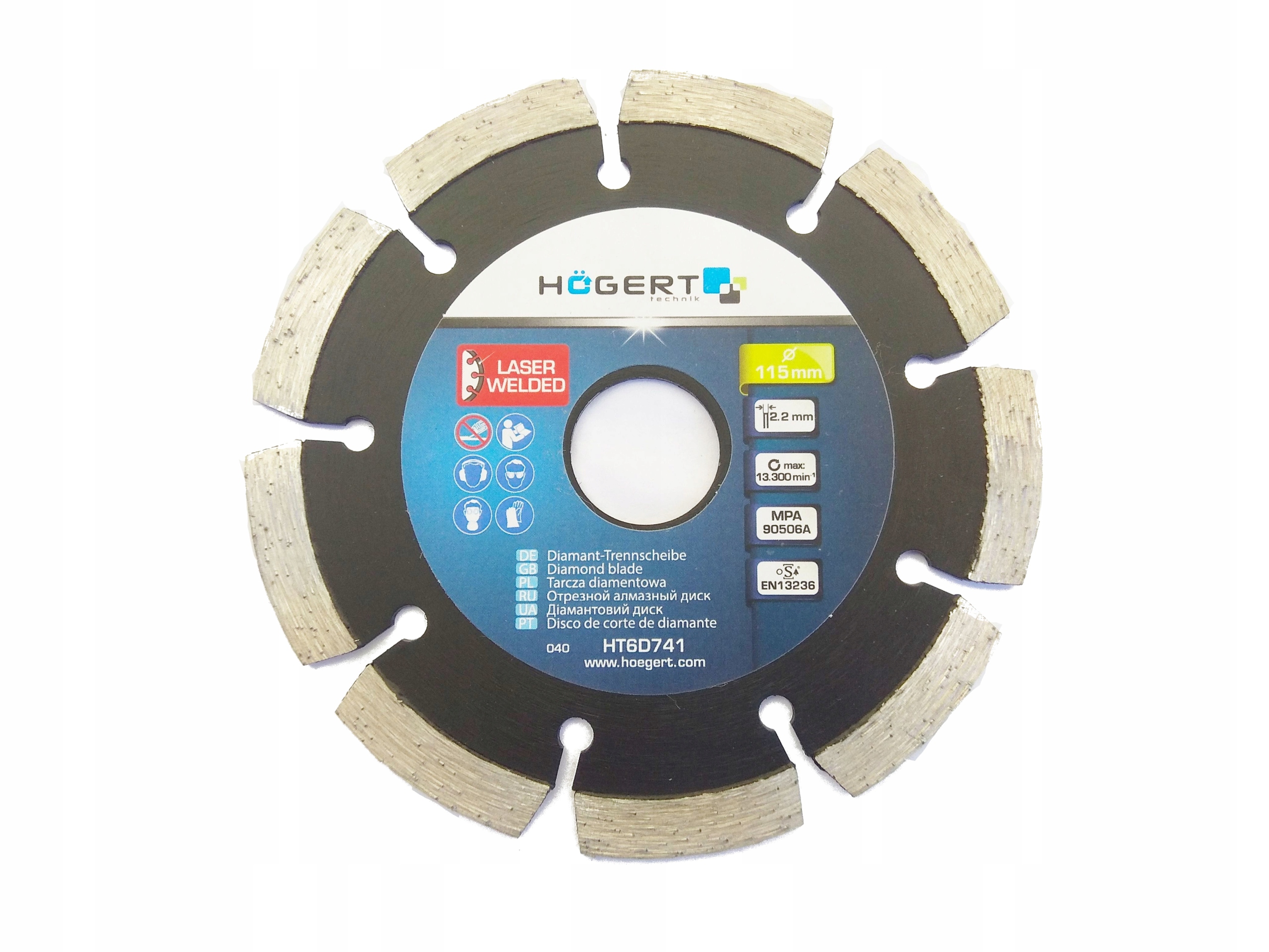 

Tarcza Diament 115 Hoegert HT6D741 Laserowo Spawan