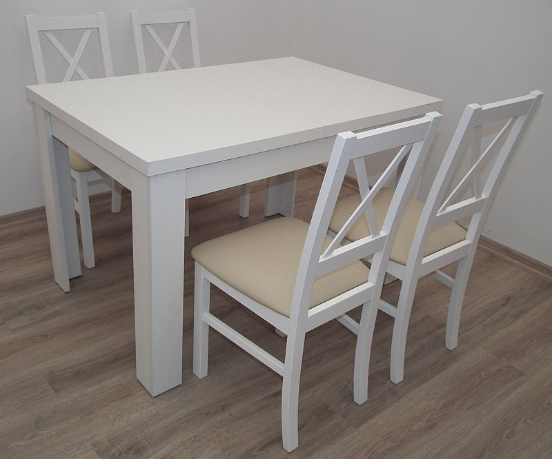 кухонний стіл 4 стільці, стіл і 4 стільці Ширина столу 80 см