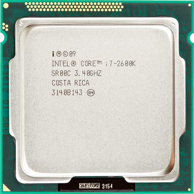 INTEL I7-2600 3,4 ГГц LGA 1155 + кулер + паста EAN 5032037011709