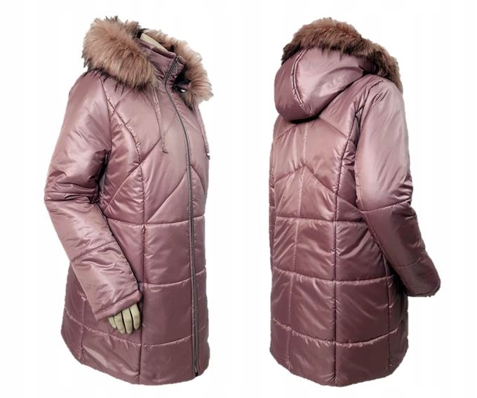 PŁASZCZYK ZIMOWY OCIEPLANY KURTKA ZIMOWA 4XL 56 58 Wypełnienie syntetyczne