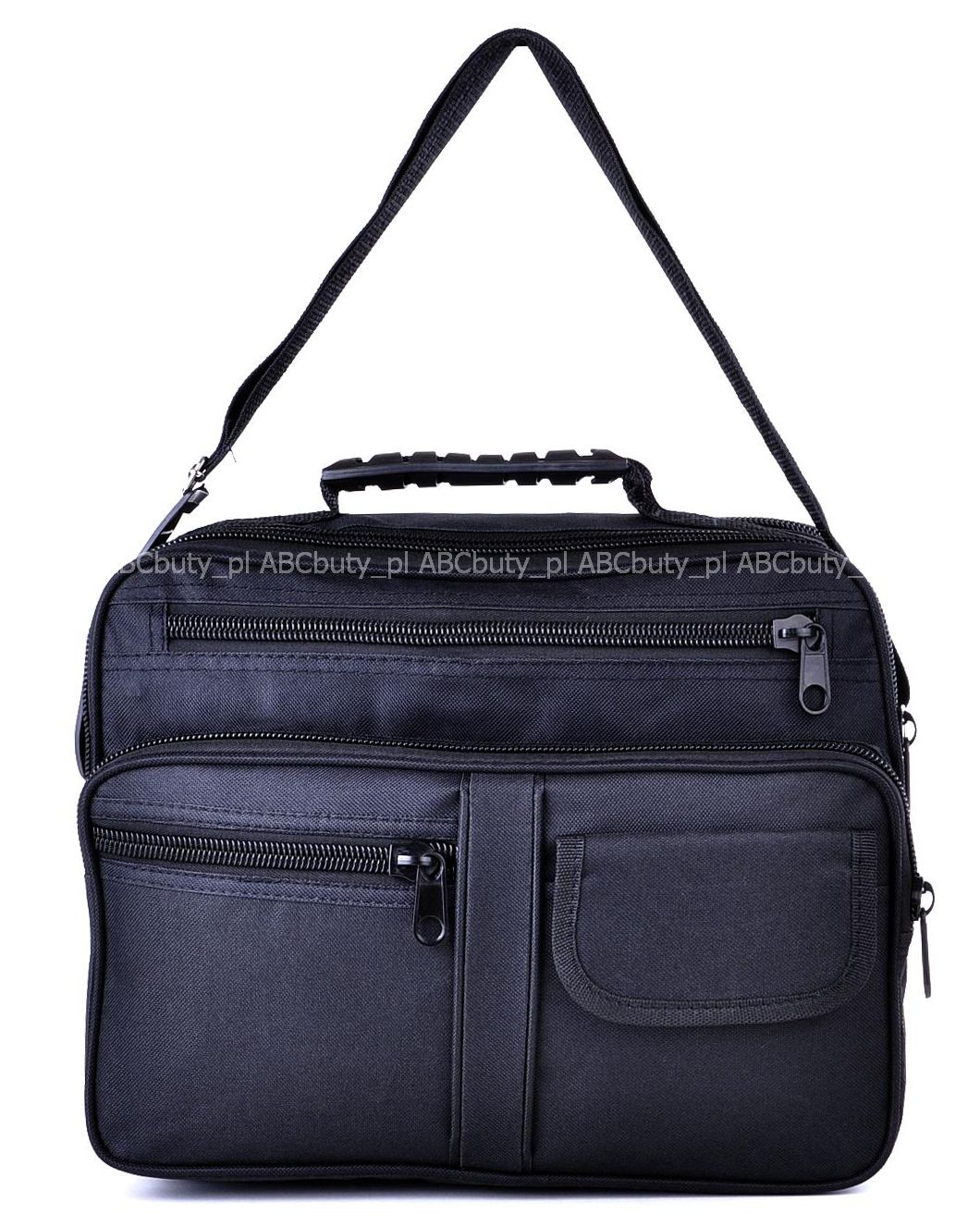 G1-12 CZARNA TORBA MĘSKA NA RAMIĘ KABURA DO PRACY Model CZARNA TECZKA MĘSKA NA DOKUMENTY RAPORTÓWKA KODURA