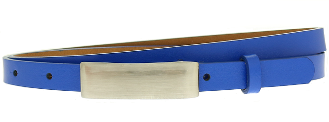 

Pasek damski Skórzany do sukienki chabrowy 1,5 cm