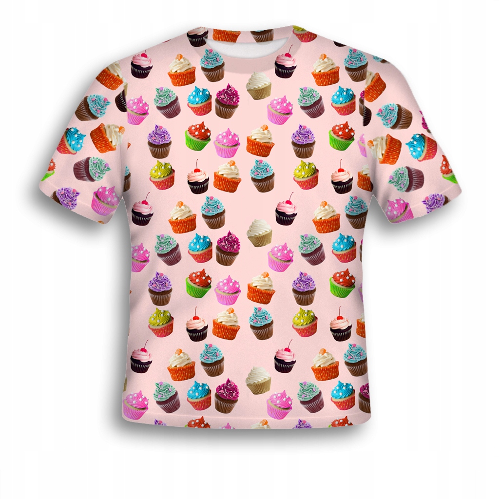 

Koszulka Fullprint Muffinki XL Oldshool 3D