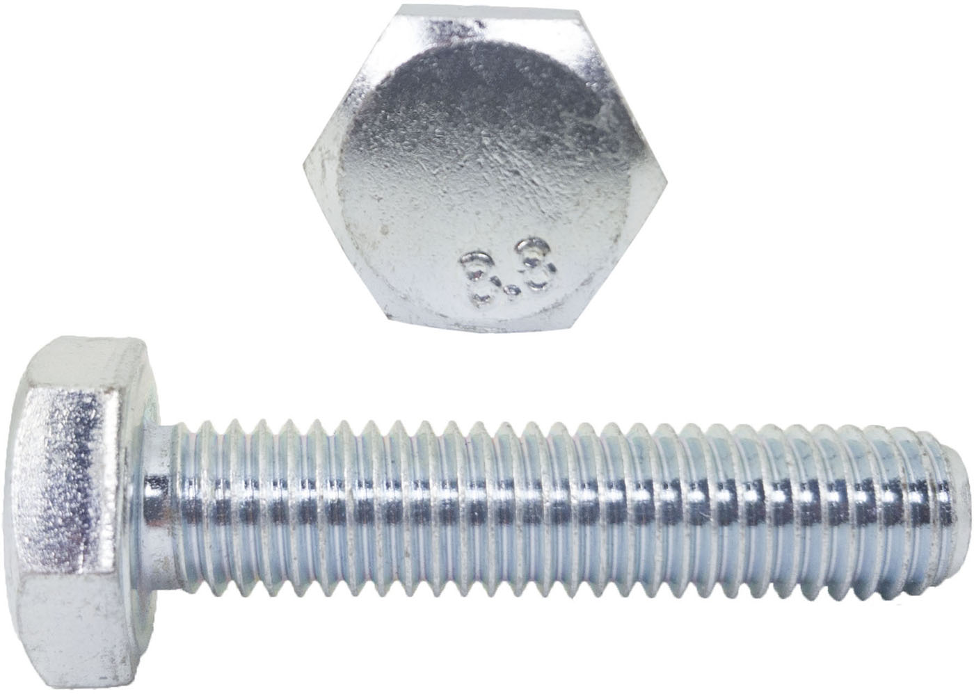 

M6x40 Śruby łeb 6-kątny 8.8 ocynk Din 933 10szt.