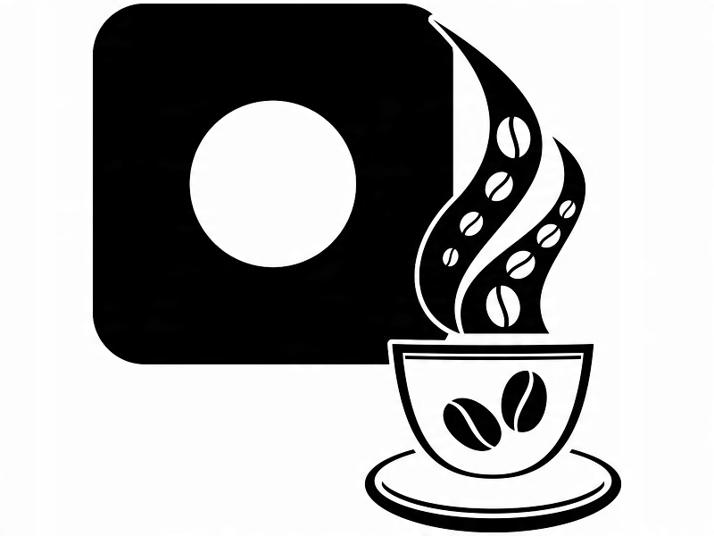 

Naklejka pod Włącznik kontakt Filiżanka Kawy