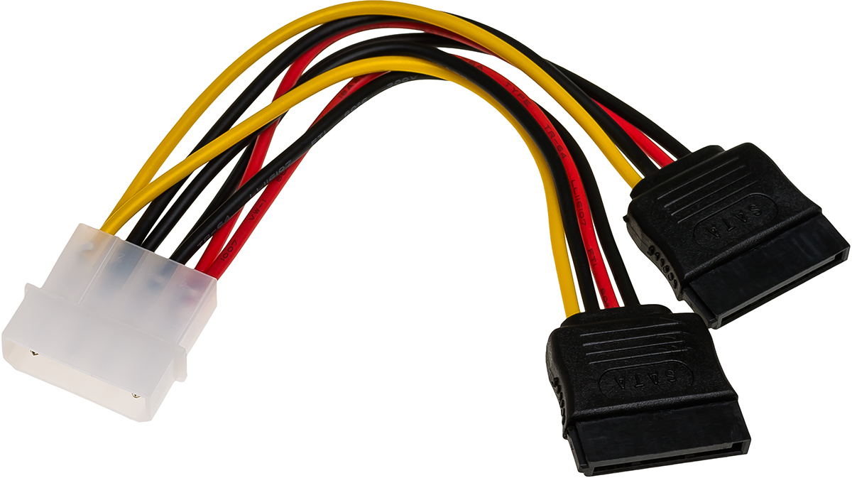 

Rozgałęziacz Adapter Zasilania z Molex na 2x Sata
