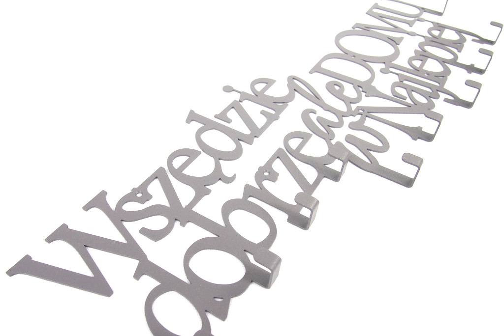 Wieszak ścienny Ubrania Klucze Wszędzie.. Metalowy Marka Inny producent