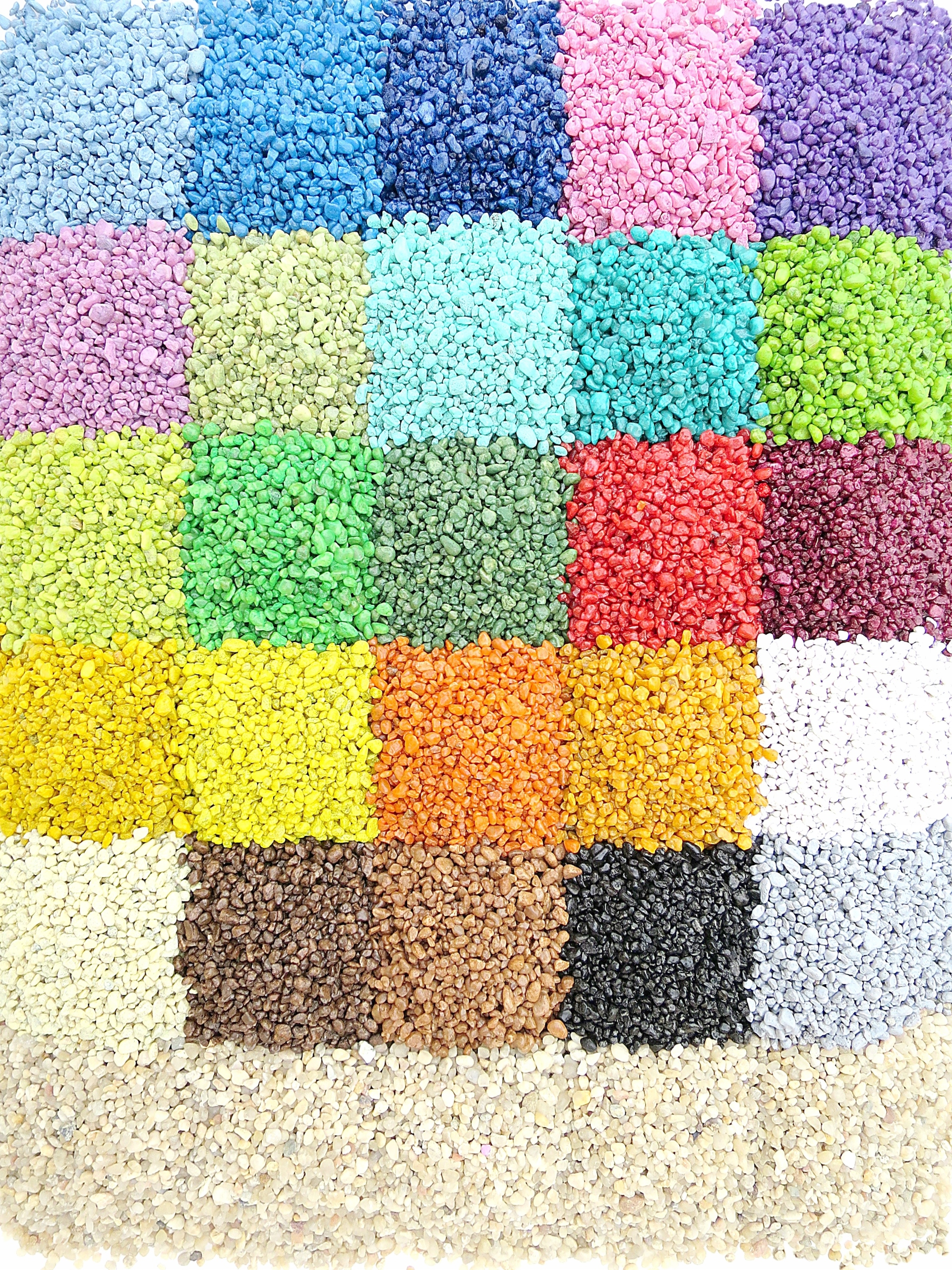 

Kolorowy Ozdobny Granulat Kwarcowy FI.2-4mm -0,5KG