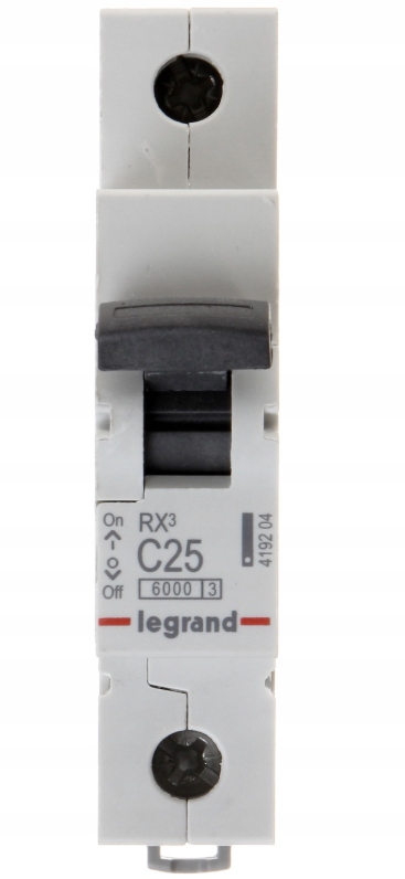 

Legrand RX3 Wyłącznik Nadprądowy 1P C25A S301