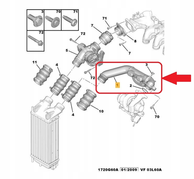 RURA WAZ TURBO CITROEN PEUGEOT 1 6 HDI 9657083280 EAN 05907472405959