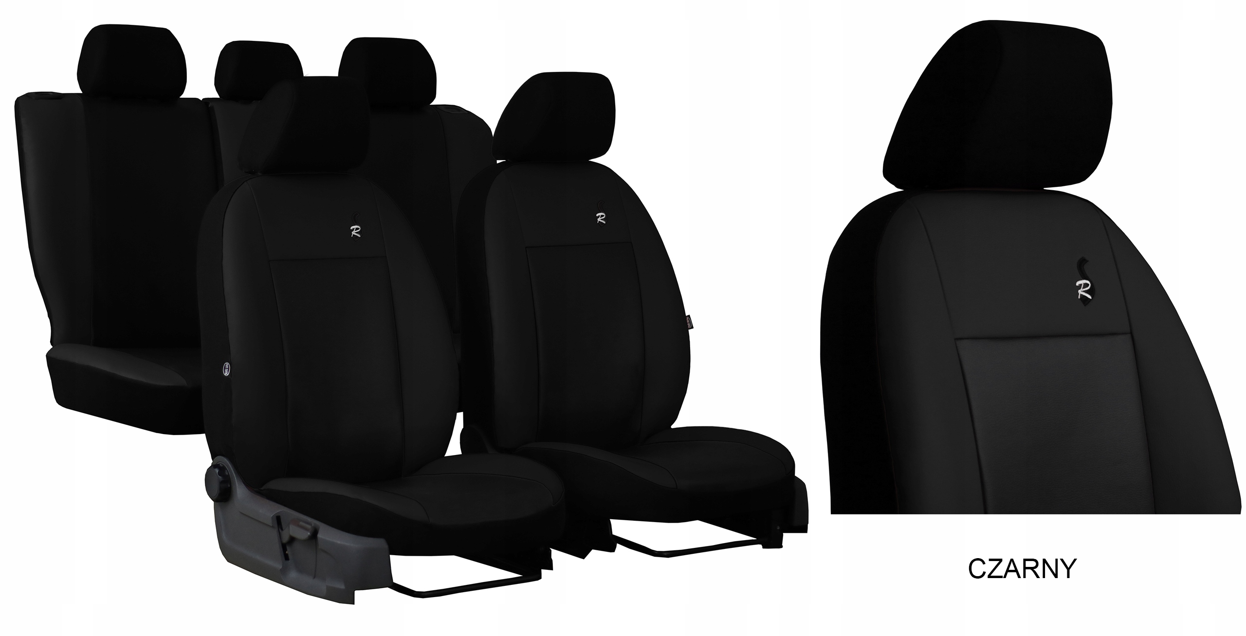 SKÓRZANE POKROWCE SAMOCHODOWE NA FOTELE SIEDZENIA Model Road