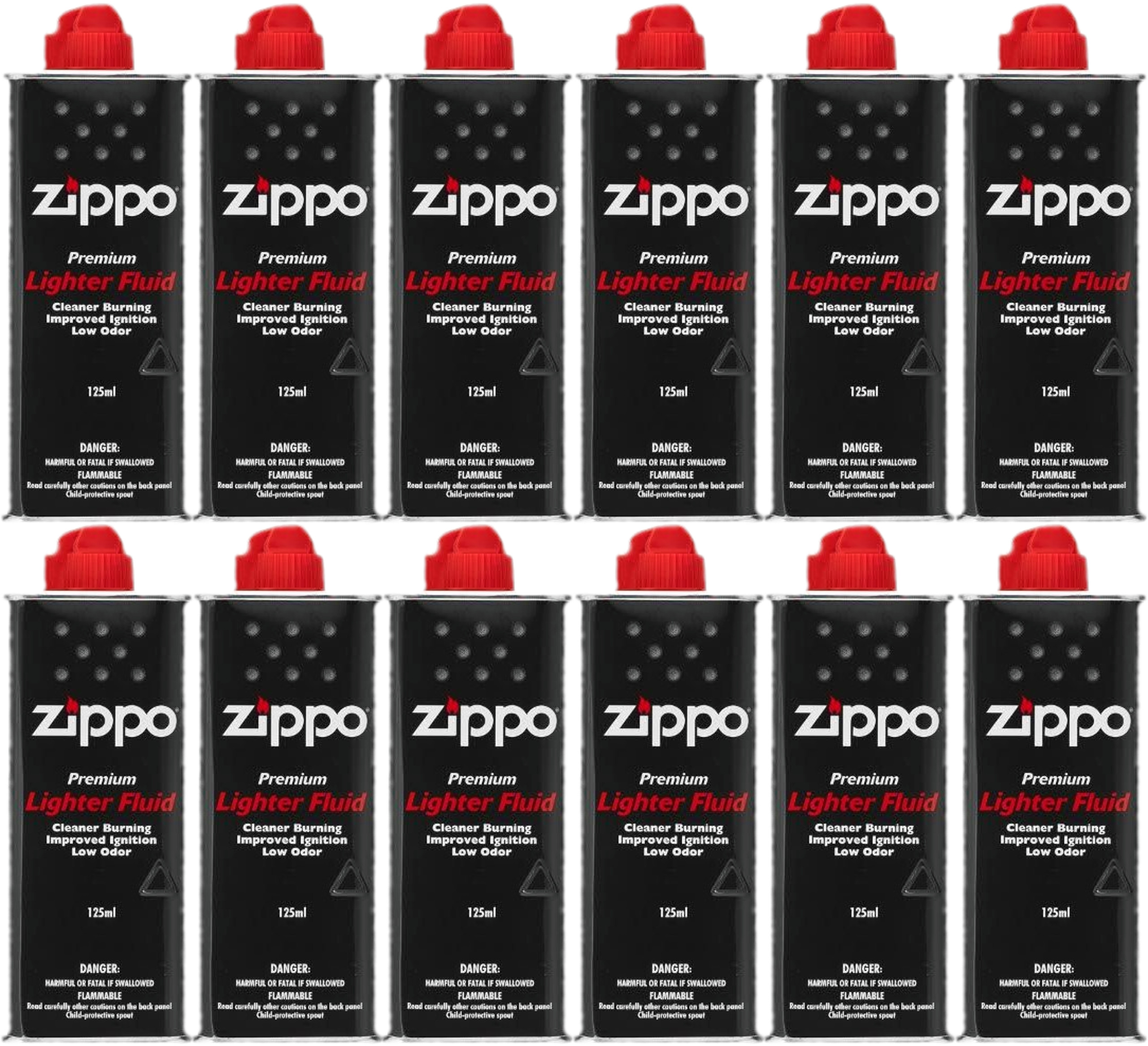 

12x Benzyna Zippo 125ml do zapalniczek benzynowych