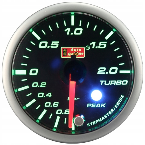 Indikátor nabíjania Boost Auto Gauge Sm Peak Podsvietenie Green 52 mm