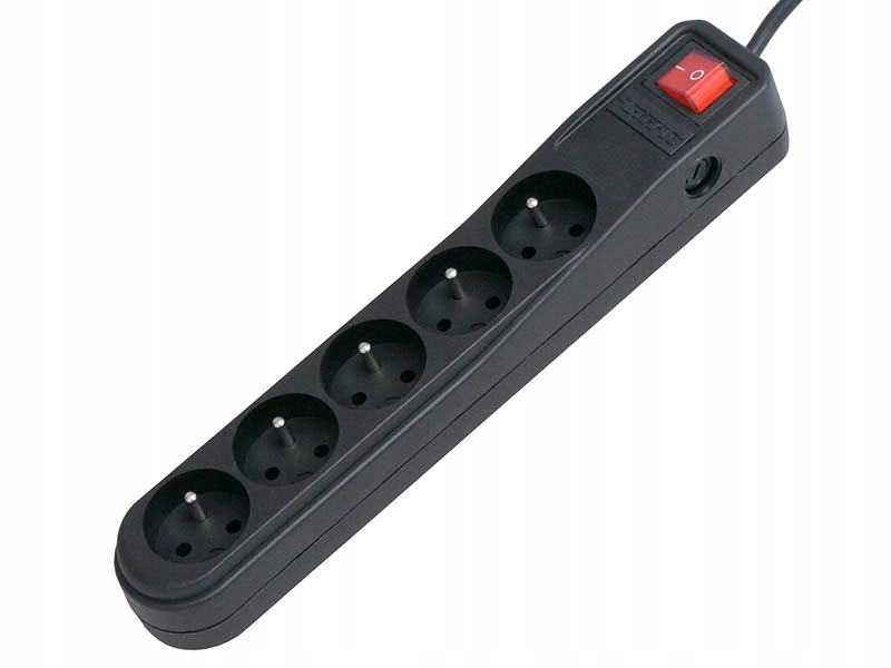

Przedłużacz Filtr Sieciowy 5m 5 Gniazd ARC-5 Black