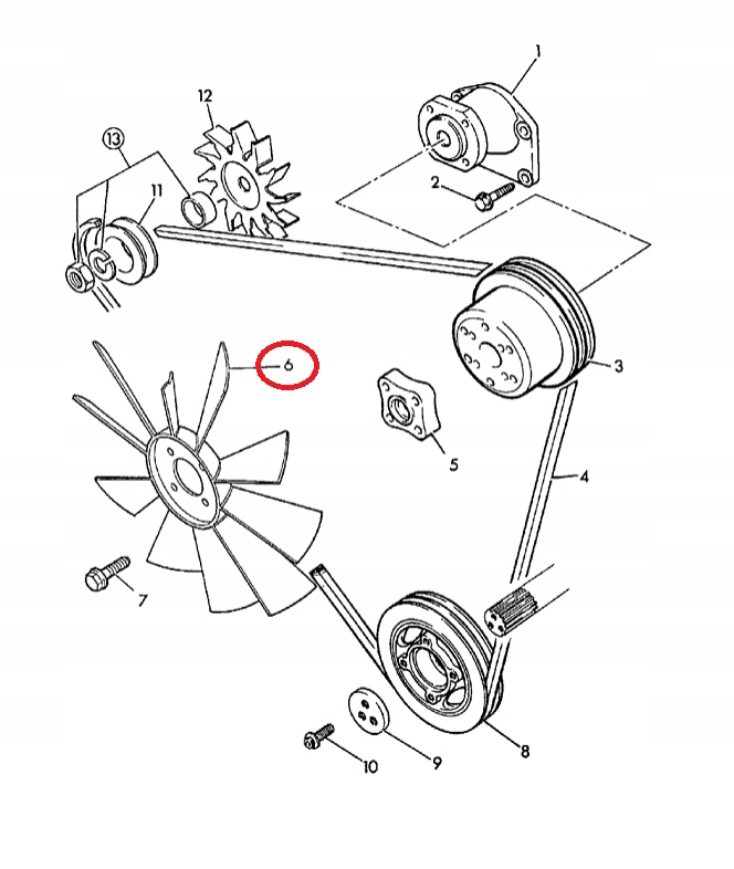 ВЕНТИЛЯТОР CAT 416C 428C 426C 1226708 OEM