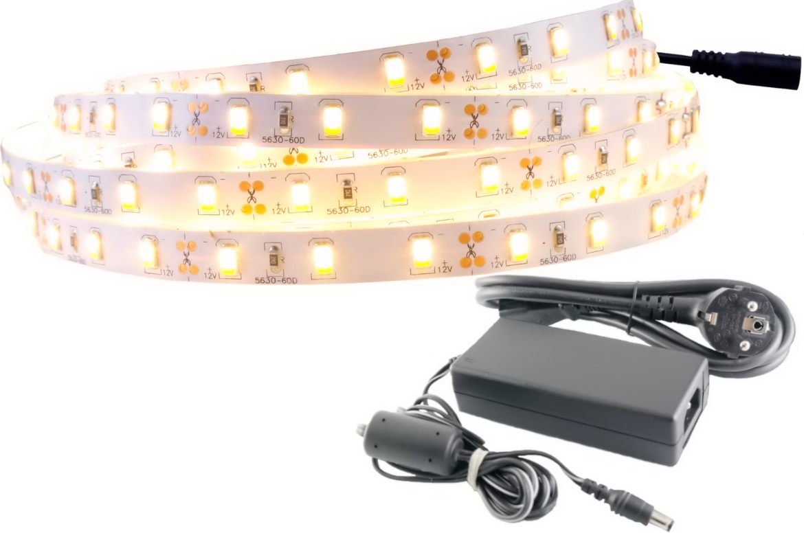 

Zestaw taśma Led 5630 300D kuchni biała Ciepła 3m