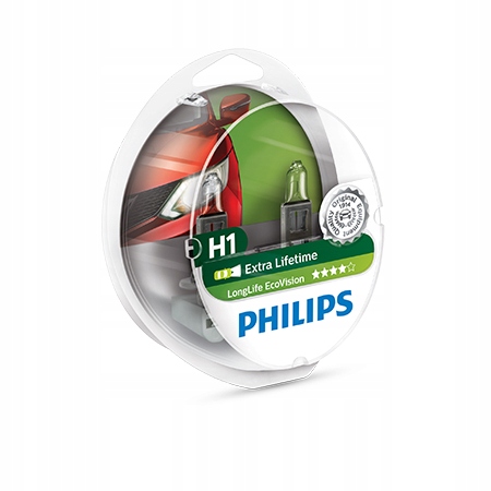 

Philips Żarówki H1 LongLife EcoVision 4xŻywotność