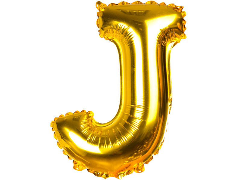 

Balony Foliowe Literki 40CM Balon Literka Złota J