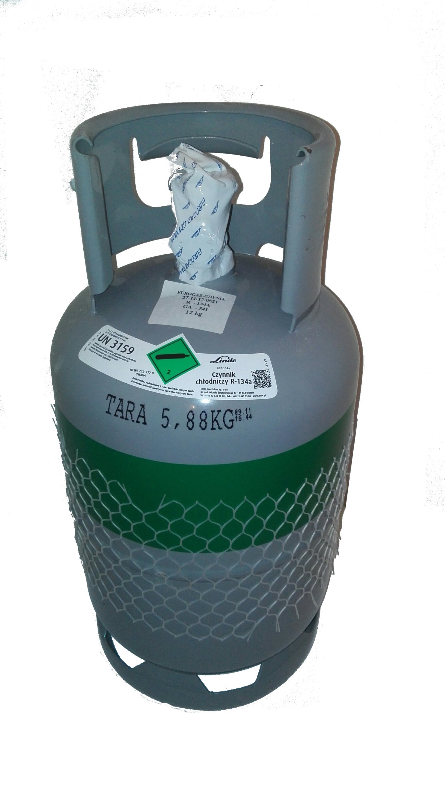 R134a Linde фактор 12kg + циліндр заохочення