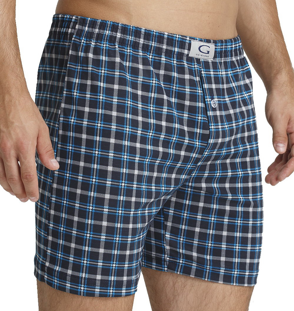 3x LUZNE POLSKIE bokserki 100% BAWEŁNA spodenki do spania CIEMNE WZORY - L Marka Gucio