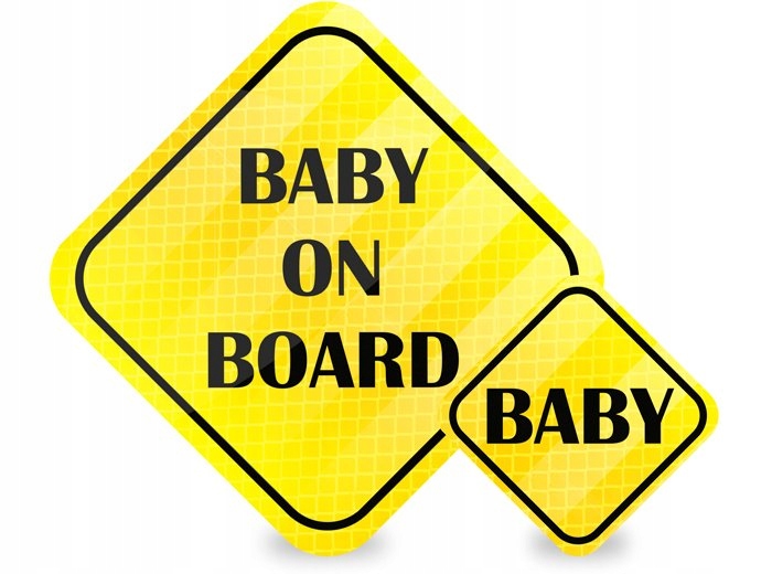 

Naklejki Odblaskowe Na Auto Samochód Baby On Board