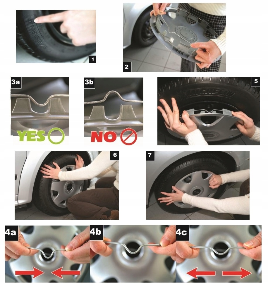 KOLPAKI 15 do KIA CITROEN FIAT FORD OPEL VW SEAT Type Universal