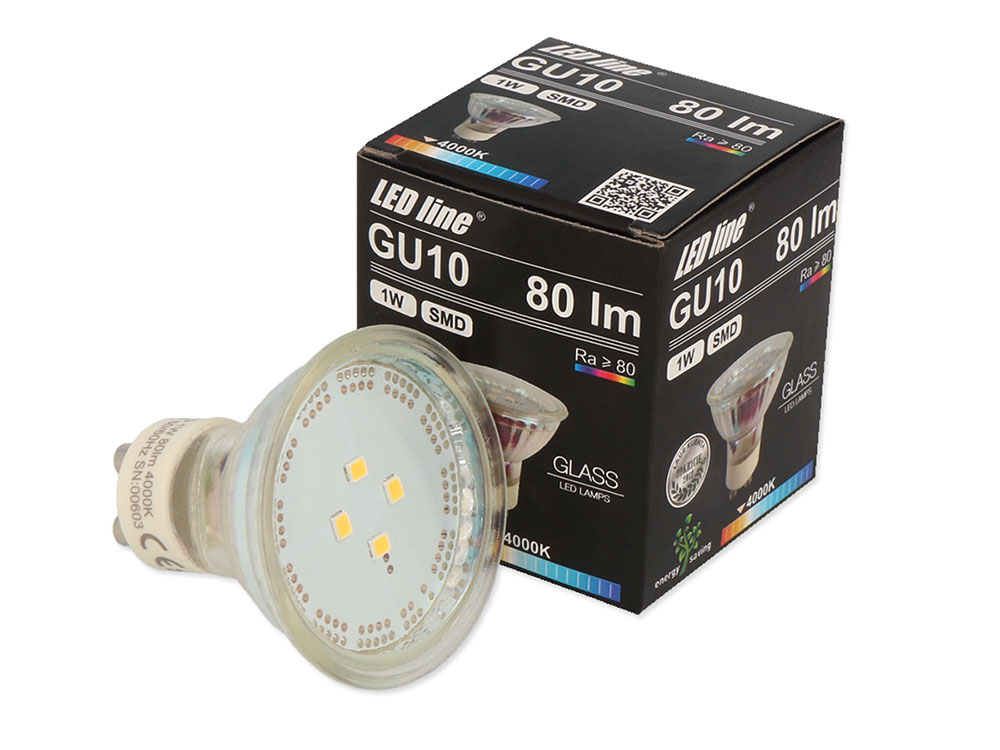 

Żarówka Led GU10 1W Smd biała dzienna Ledline hurt