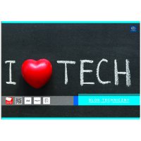 

Blok techniczny A4 biały 10 kartek