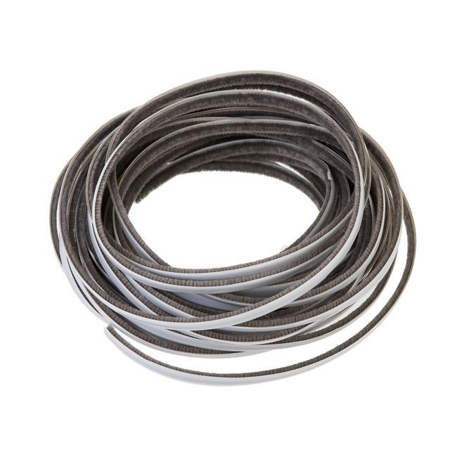 Uszczelka szczotkowa 4,8x24mm samoprzylepna szara Marka inna