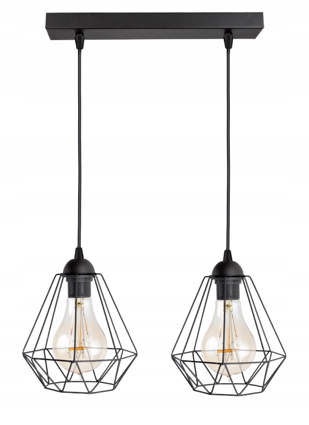 

Sufitowa Lampa Wisząca Diament Loft Edison Retro