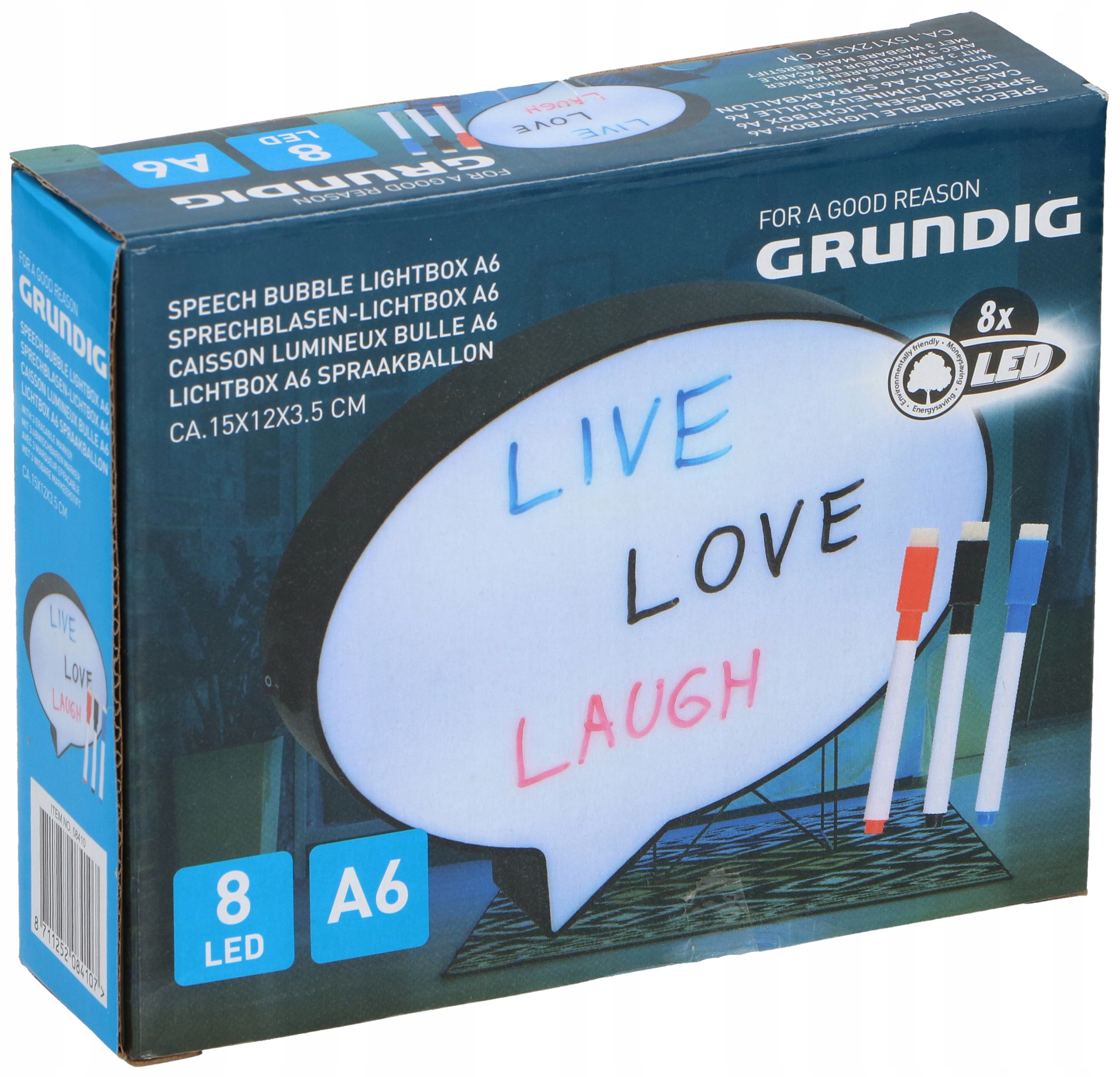 TABLICA LED LIGHTBOX LAMPA CHMURKA GRUNDIG 8 LED (8711252084107) • Cena