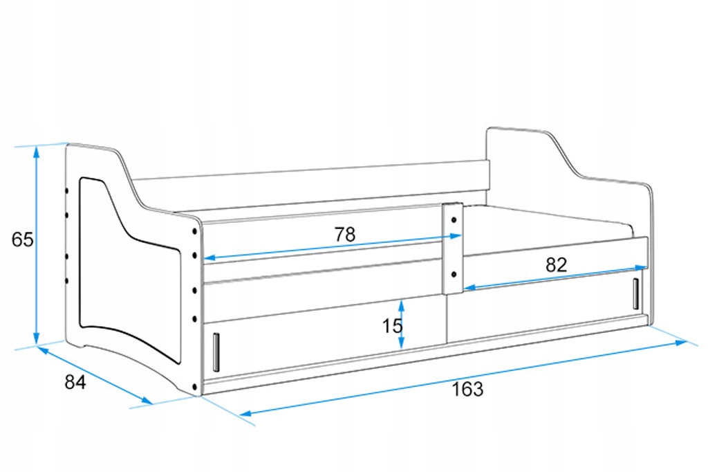Детская кровать 160 на 80 чертеж