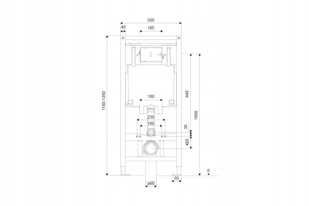 EXCELLENT SHIRO 2.0 zestaw stelaż,miska Doto54 ,WH Linia SHIRO 2.0