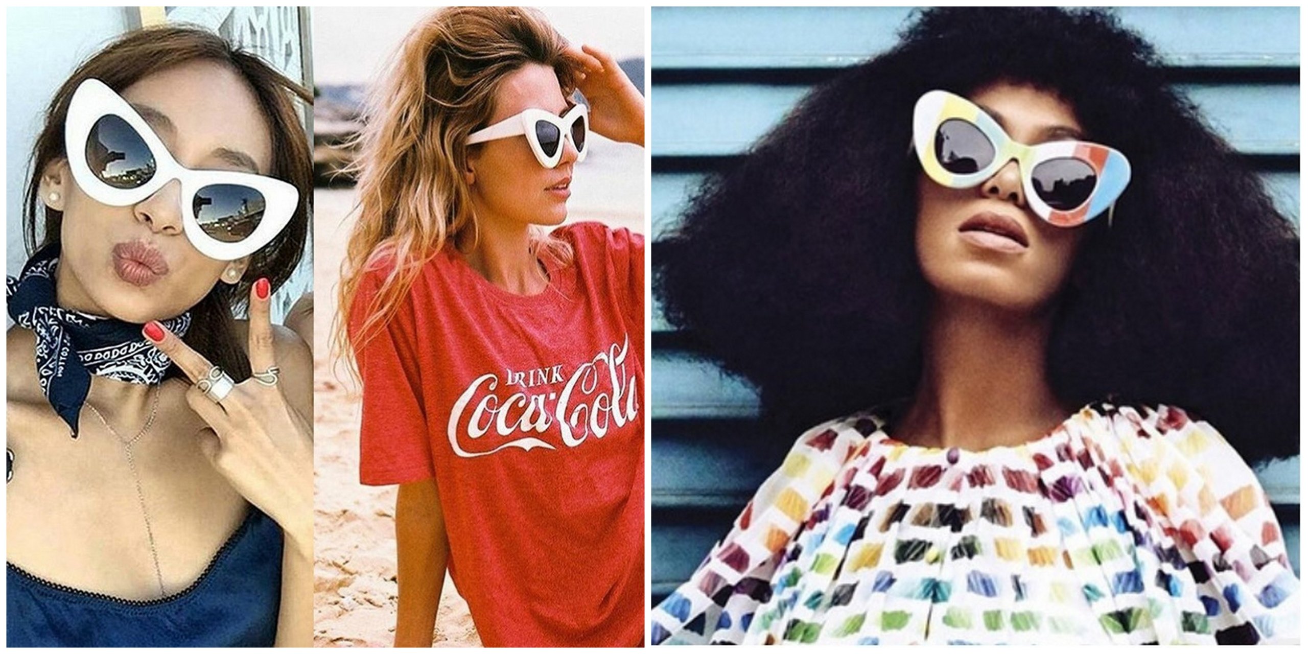 OKULARY PRZECIWSŁONECZNE DUŻE VINTAGE MUCHY COBAIN Model op.3