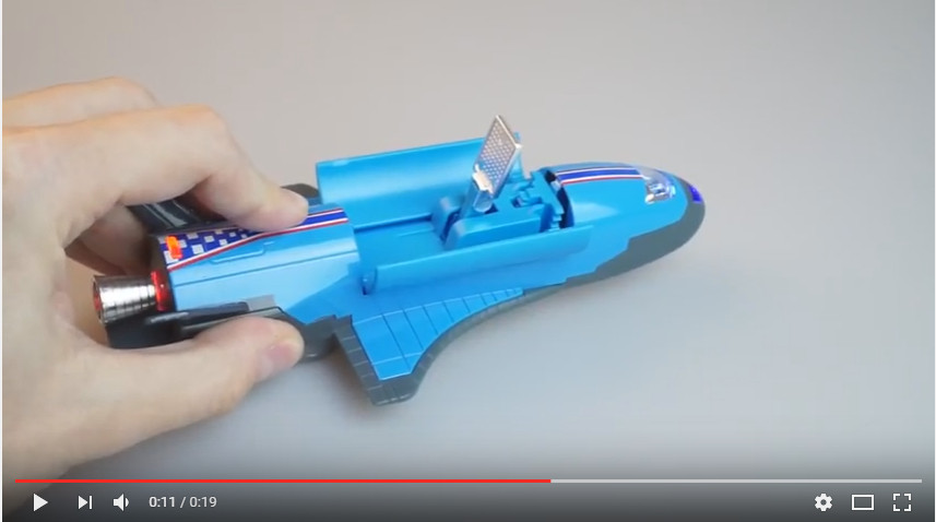 PROM NASA METALOWY ŚWIATŁO DŹWIĘK 18,5 CM SZARY Model PROM KOSMICZNY