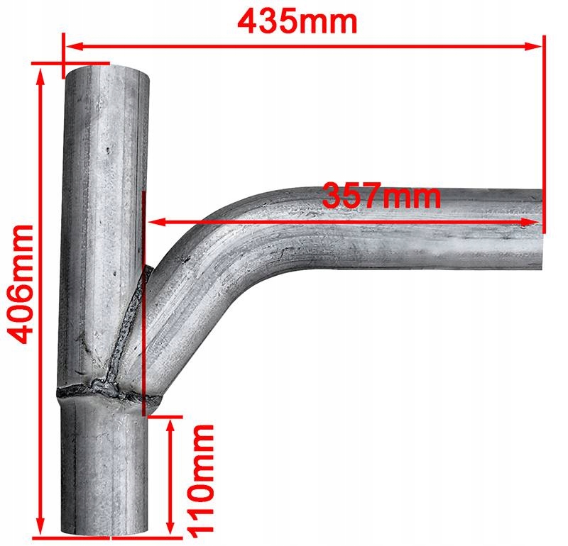 Trojnik R pipe rozgalezienie 76mm na 2x 76mm Part manufacturer Fenno