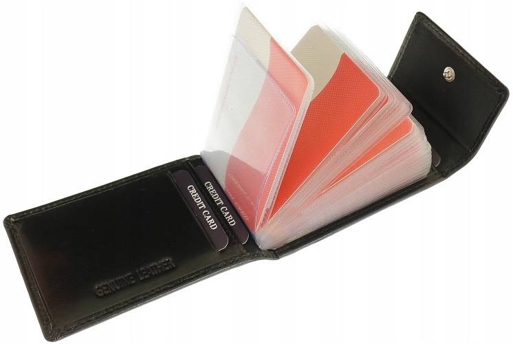 

Skórzane Etui Karty Zbliżeniowe Rfid Paypass 100%