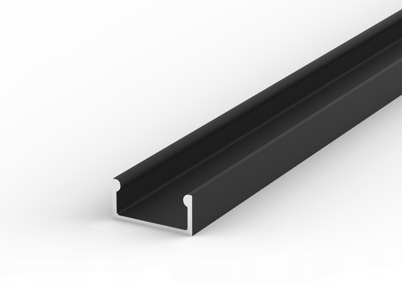 

Płaski Profil Aluminiowy Led Czarny 1m Szybka