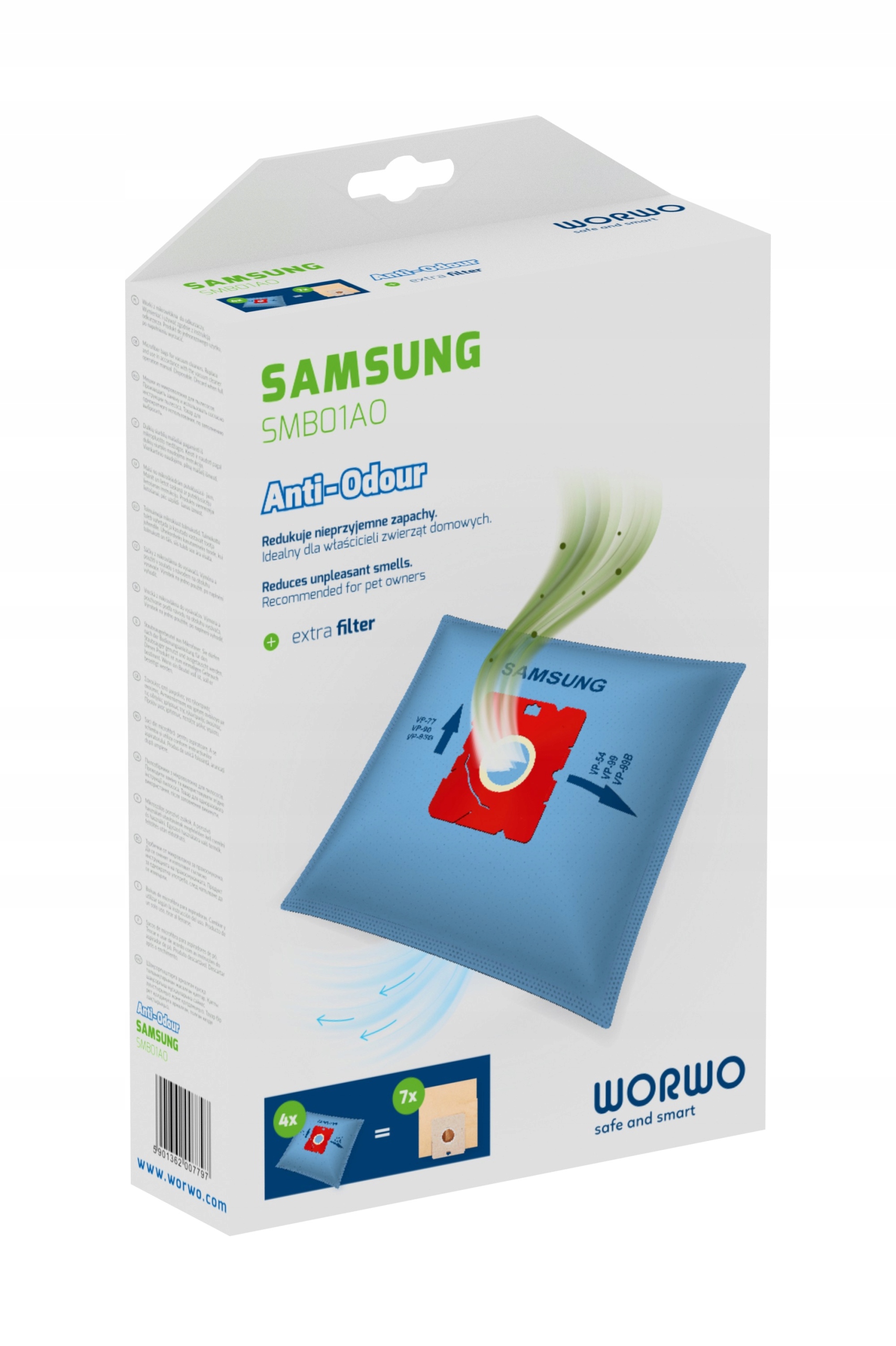 

Sc 54F5 Worki Do Samsung Odkurzacz 4 Sztuki+filtr