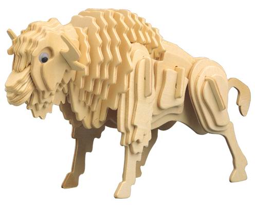

~ Puzzle Drewniane 3D ~ Bizon Żubr ~