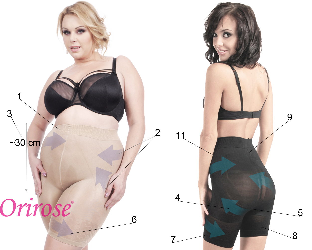 Szorty WYSZCZUPLAJĄCE modelujące pororodowe XL4 Waga (z opakowaniem) 0.3 kg