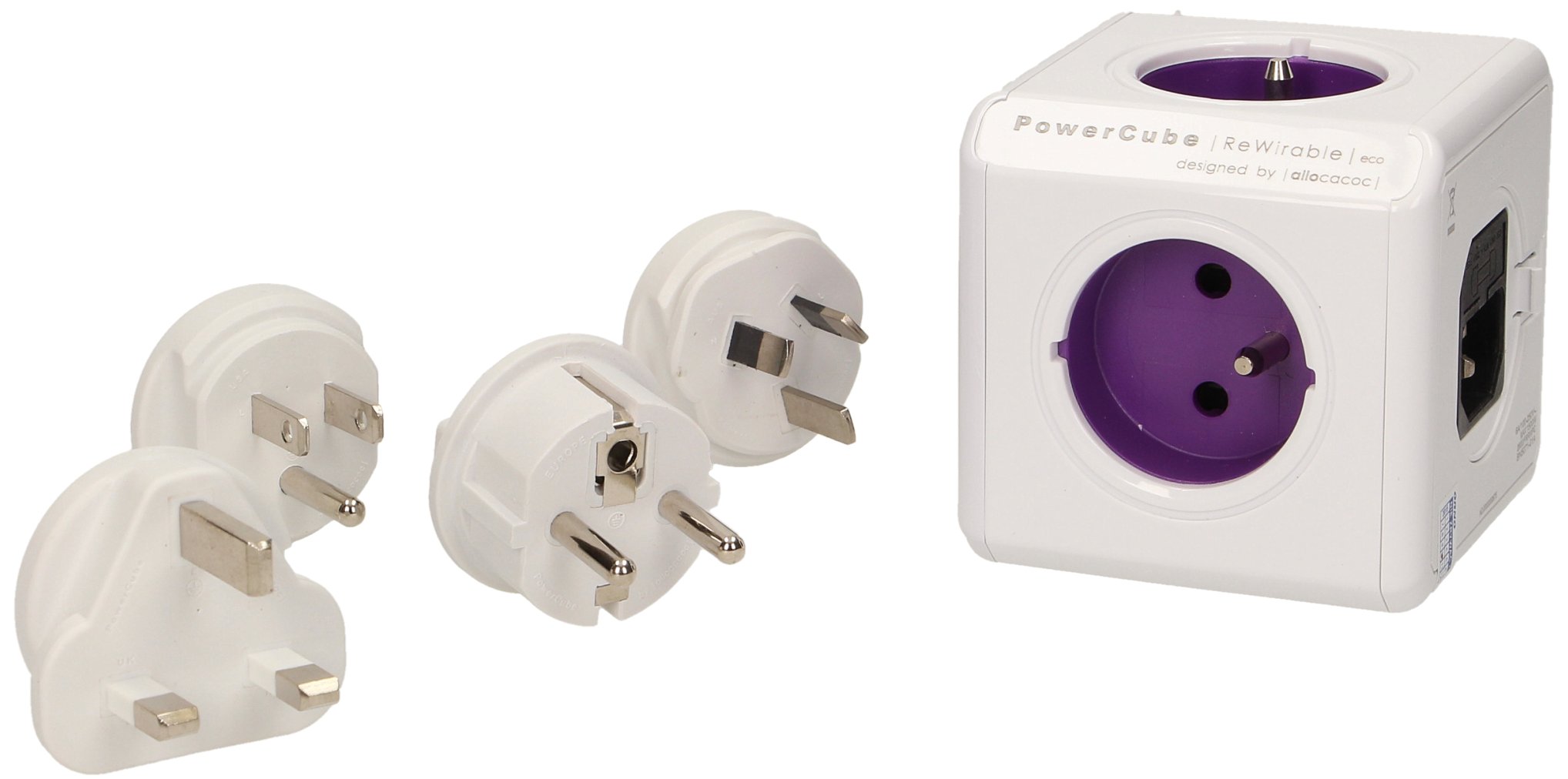 

Rozgałęźnik Power Cube Rewirable 4 Wtyczki 1820