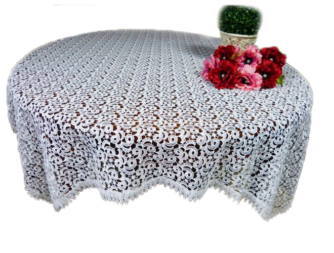 Anna obrus guipure čipka 140x220 biely polyester