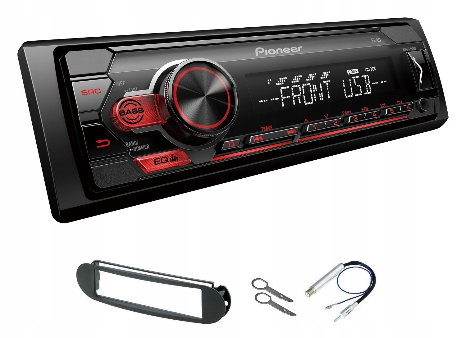 Pioneer MVH-S110UB autorádio Usb Aux MP3 Vw New Beetle rámček