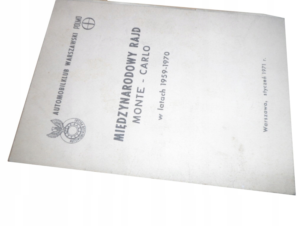 Międzynarodowy rajd Monte-Carlo 1970 POLMO