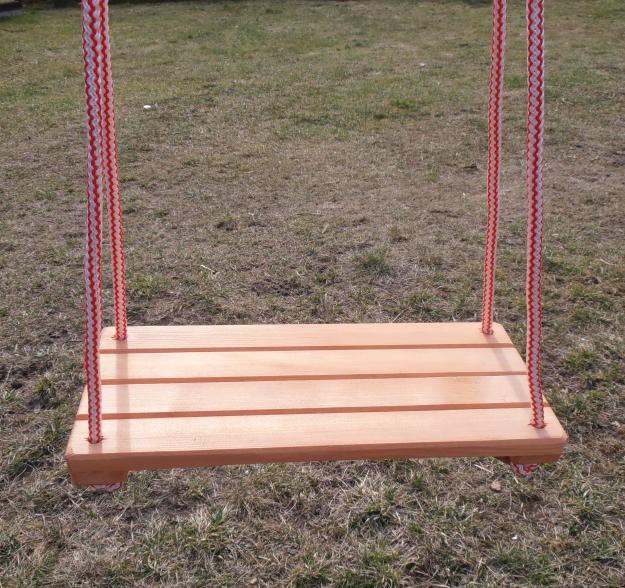 HUŚTAWKA DREWNIANA - DLA DZIECI DO DOMU I OGRODU Kod producenta 01