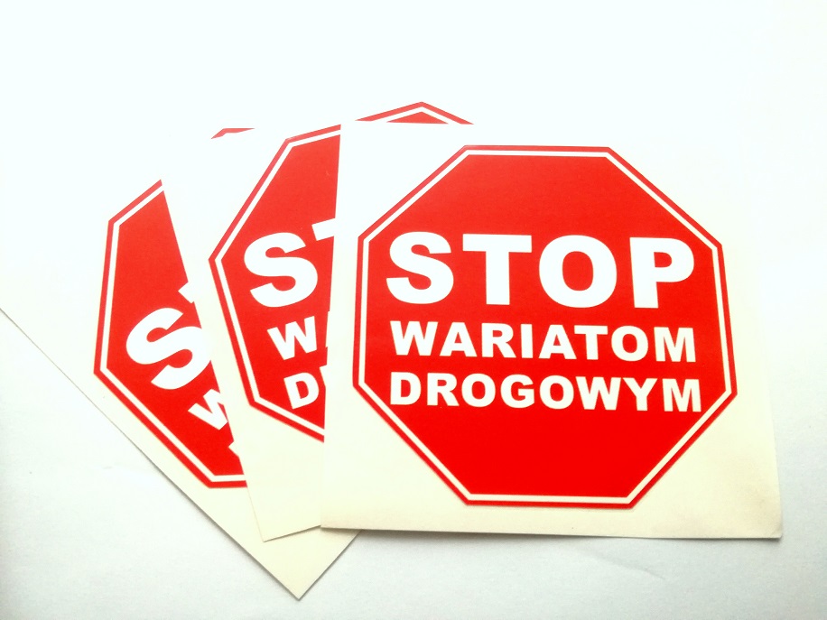 

Naklejka Stop Wariatom Drogowym naklejki stickery